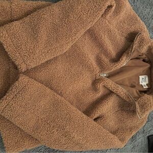 Princess Polly Tan Sherpa Jacket